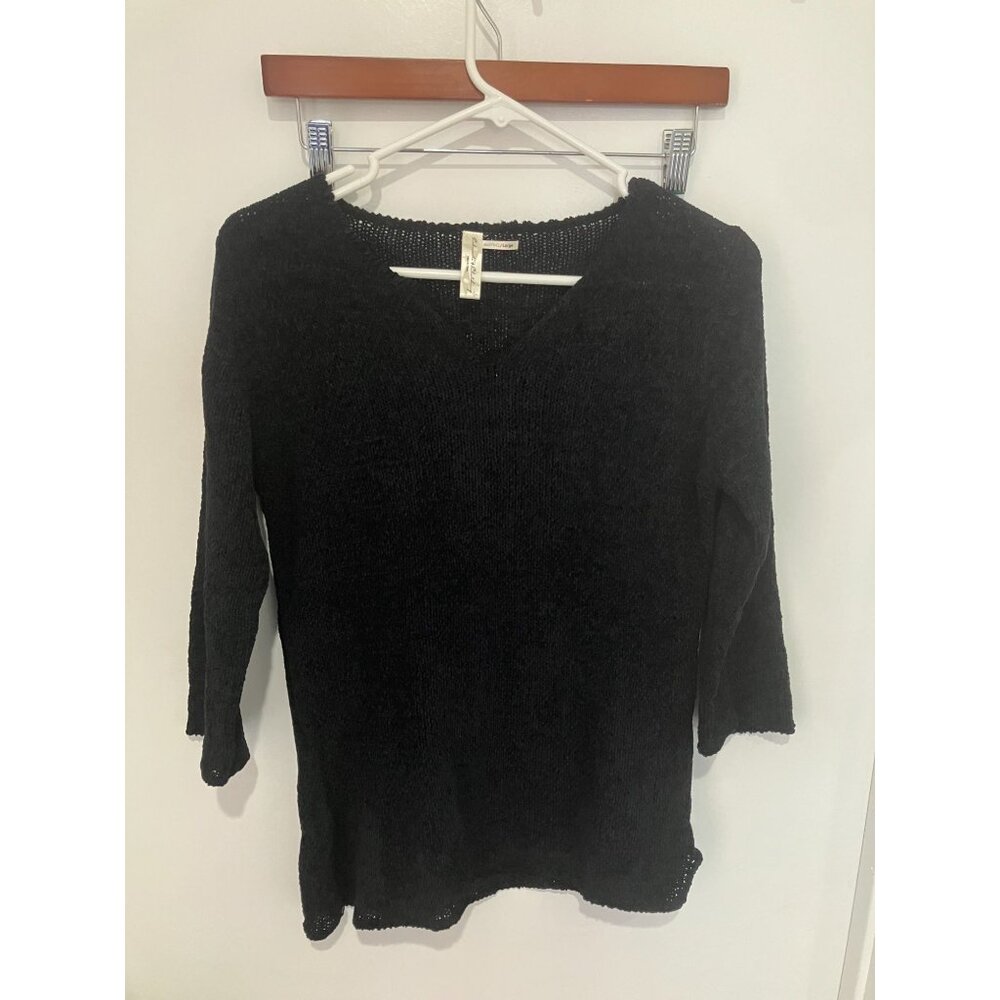 Soybu Colorado Clothing Women's Semi Sheer Top, Black, Large